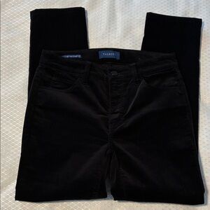Talbots Petite 2 Black Velveteen Pants NEW PRICE